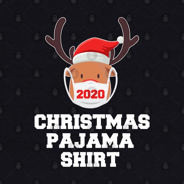 Christmas Pajama 2020 Reindeer wearing Mask by lightbulbmcoc